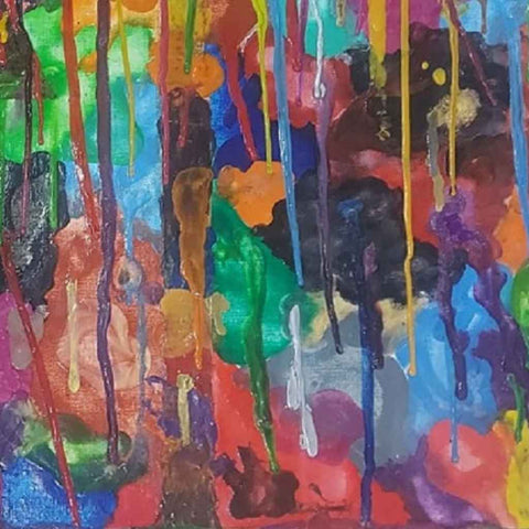 Mixed Emotions Mixed Media Artwork Buy Now on Artezaar.com Online Art Gallery Dubai UAE