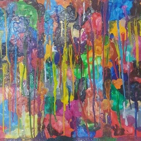 Mixed Emotions Mixed Media Artwork Buy Now on Artezaar.com Online Art Gallery Dubai UAE