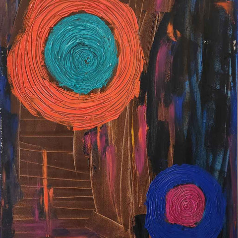 Mommy Two Abstract Oil Painting Buy Now on Artezaar.com Online Art Gallery Dubai UAE