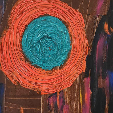 Mommy Two Abstract Oil Painting Buy Now on Artezaar.com Online Art Gallery Dubai UAE
