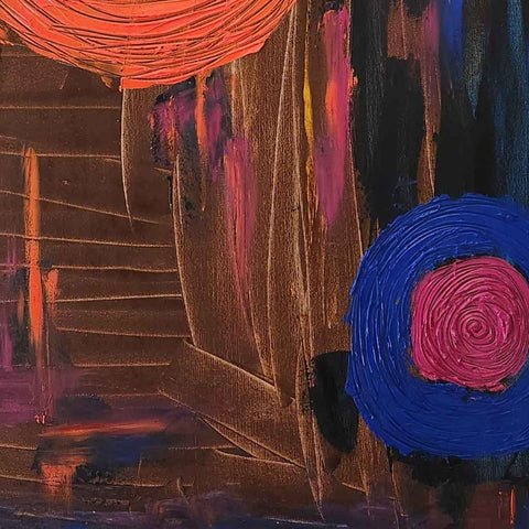 Mommy Two Abstract Oil Painting Buy Now on Artezaar.com Online Art Gallery Dubai UAE
