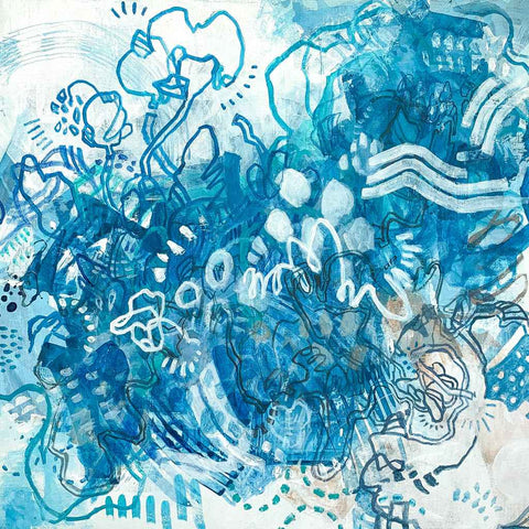 Moon Jelly Love - Acrylic Painting - Artezaar.com Online Art Gallery