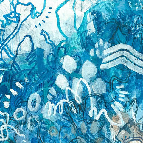 Moon Jelly Love - Acrylic Painting - Artezaar.com Online Art Gallery