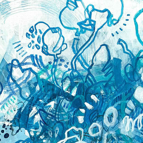 Moon Jelly Love - Acrylic Painting - Artezaar.com Online Art Gallery