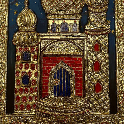 Moonlit Minarets - Mixed Media - Artezaar.com Online Art Gallery