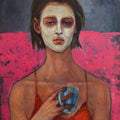 Morning Coffee Woman Oil Painting Buy Now on Artezaar.com Online Art Gallery Dubai UAE