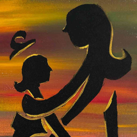 Mother A Timeless Tale Of Love Acrylic Painting Buy Now on Artezaar.com Online Art Gallery Dubai UAE