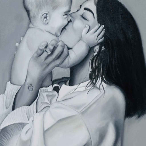 Mother's Pride Oil Painting Buy Now on Artezaar.com Online Art Gallery Dubai UAE