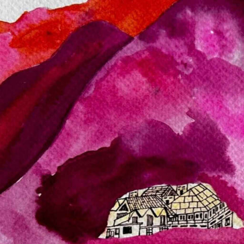 Mountains of Paper Series 1 Resilience Mixed Media Painting Buy Now on Artezaar.com Online Art Gallery Dubai UAE