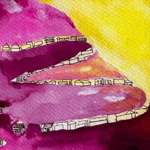 Mountains of Paper Series 1 Resilience Mixed Media Painting Buy Now on Artezaar.com Online Art Gallery Dubai UAE