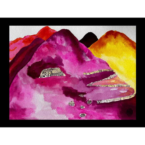Mountains of Paper Series 1 Resilience Mixed Media Painting Buy Now on Artezaar.com Online Art Gallery Dubai UAE
