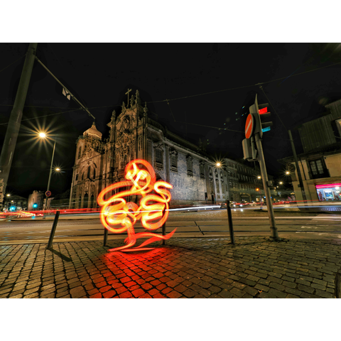 Mr. Heart - Porto - Light Painting Art- Artezaar.com Online Art Gallery