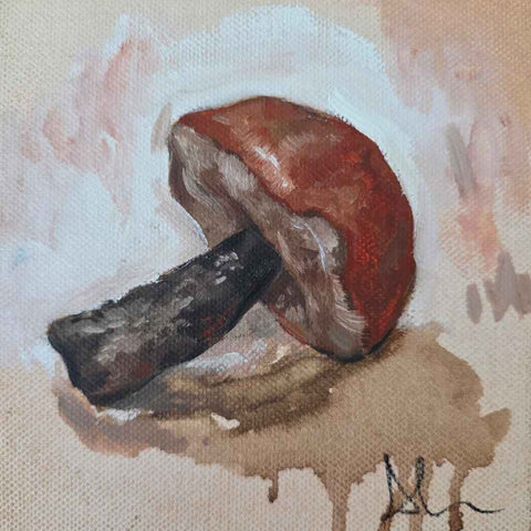 Mushroom Oil Painting Buy Now on Artezaar.com Online Art Gallery Dubai UAE