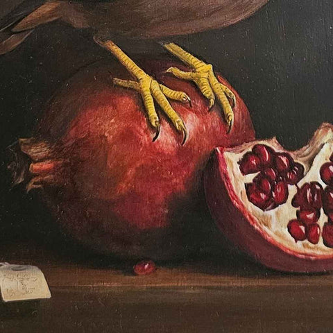 Mynah Detail Oil Painting Buy Now on Artezaar.com Online Art Gallery Dubai UAE