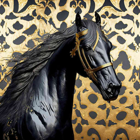 Mystic Stallion Mixed Media Painting Buy Now on Artezaar.com Online Art Gallery Dubai UAE
