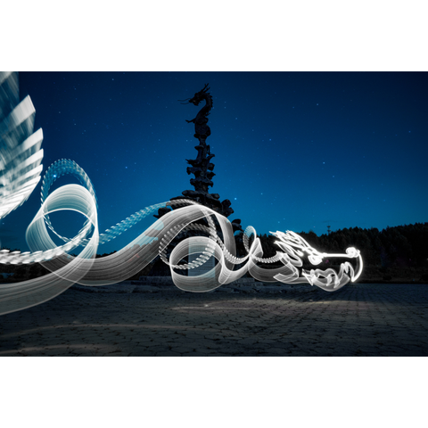 Mythical Creatures – Dragon Soul - Light Painting Art- Artezaar.com Online Art Gallery