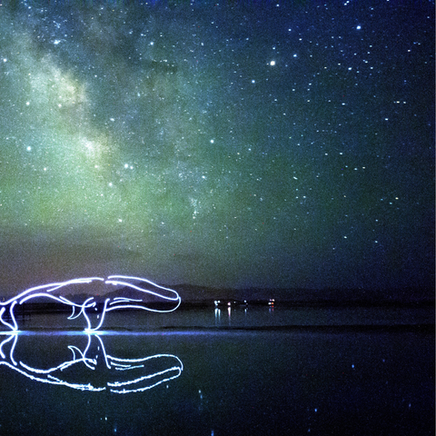 Mythical Creatures – Giant Kun - Light Painting Art- Artezaar.com Online Art Gallery