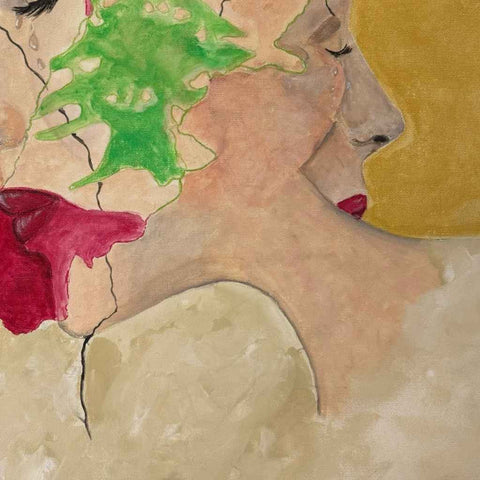 Nation Tear Abstract Acrylic Painting Buy Now on Artezaar.com Online Art Gallery Dubai UAE.