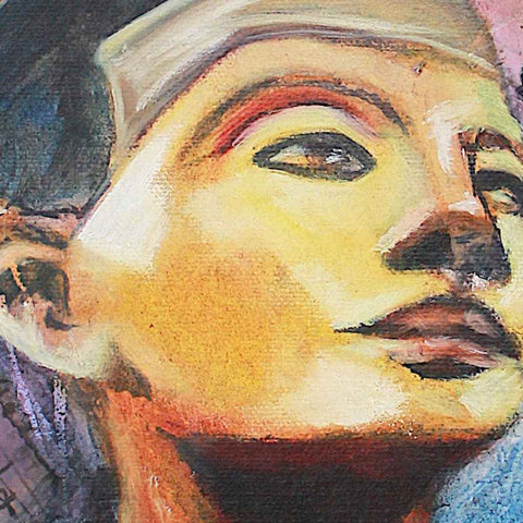 Nefertiti's Dream Fine Oil Painting Buy Now on Artezaar.com Online Art Gallery Dubai UAE