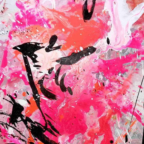 Neon Abstract Acrylic painting Buy Now on Artezaar.com Online Art Gallery Dubai UAE