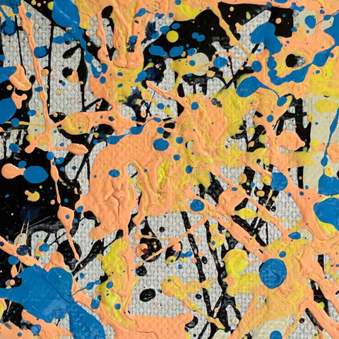Neon Rhythm - Acrylic Painting - Artezaar.com Online Art Gallery