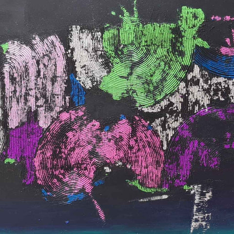 Nocturne Mixed Media Painting Buy Now on Artezaar.com Online Art Gallery Dubai UAE