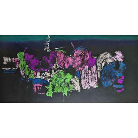 Nocturne Mixed Media Painting Buy Now on Artezaar.com Online Art Gallery Dubai UAE