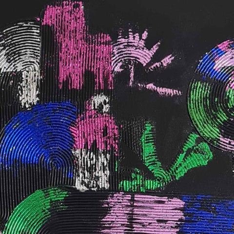 Nyx Abstract Mixed Media Painting Buy Now on Artezaar.com Online Art Gallery Dubai UAE