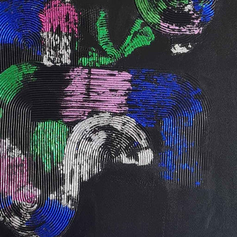 Nyx Abstract Mixed Media Painting Buy Now on Artezaar.com Online Art Gallery Dubai UAE