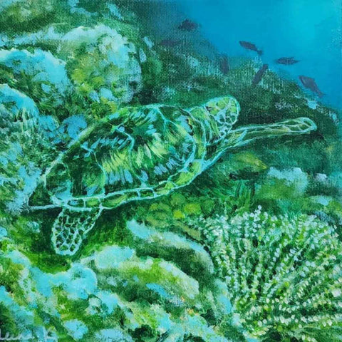 Ocean Serenity - Acrylic Painting - Artezaar.com Online Art Gallery