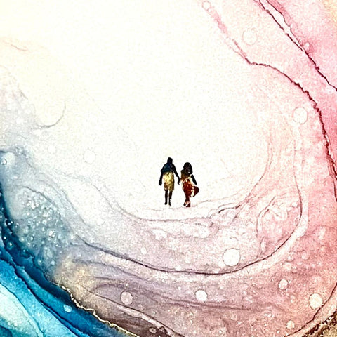 Once Upon A Time (7) - Alcohol Inks Painting - Artezaar.com Online Art Gallery