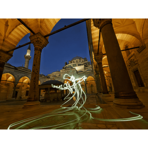One Line Light Art – Istanbul Dervish - Digital Art - Artezaar.com Online Art Gallery