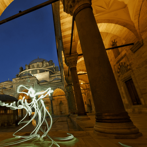 One Line Light Art – Istanbul Dervish - Digital Art - Artezaar.com Online Art Gallery