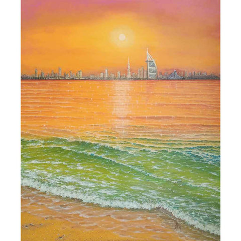 One Night In Dubai - Acrylic Painting - Artezaar.com Online Art Gallery