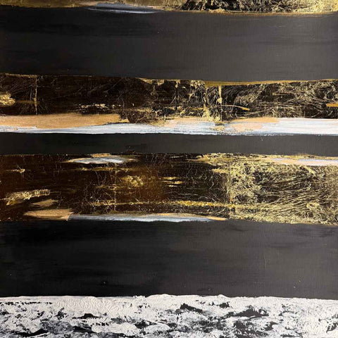 Order & Opulence Abstract Mixed Media Painting Buy Now on Artezaar.com Online Art Gallery Dubai UAE