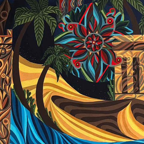 Ornamental Arabia Fine Acrylic Painting Buy Now on Artezaar.com Online Art Gallery Dubai UAE 