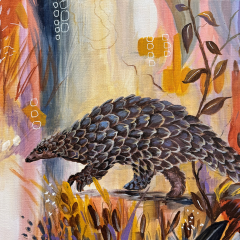 Pangolin - Mixed Media - Artezaar.com Online Art Gallery
