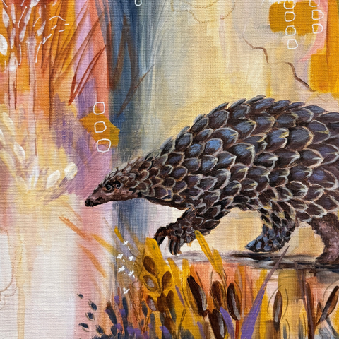 Pangolin - Mixed Media - Artezaar.com Online Art Gallery