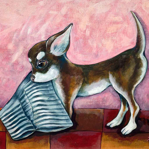 Pants thief Acrylic Painting Buy Now on Artezaar.com Online Art Gallery Dubai UAE