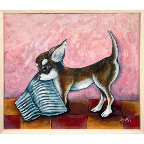 Pants thief Acrylic Painting Buy Now on Artezaar.com Online Art Gallery Dubai UAE