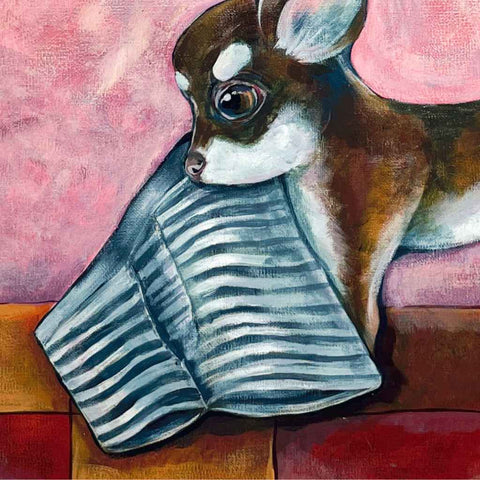 Pants thief Acrylic Painting Buy Now on Artezaar.com Online Art Gallery Dubai UAE