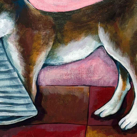 Pants thief Acrylic Painting Buy Now on Artezaar.com Online Art Gallery Dubai UAE