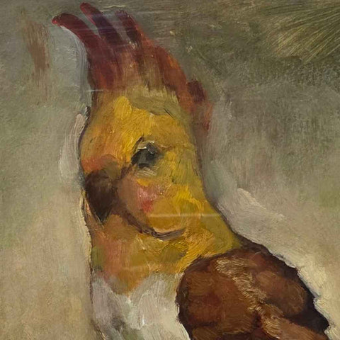 Parrot on a Durian Oil Painting Buy Now on Artezaar.com Online Art Gallery Dubai UAE