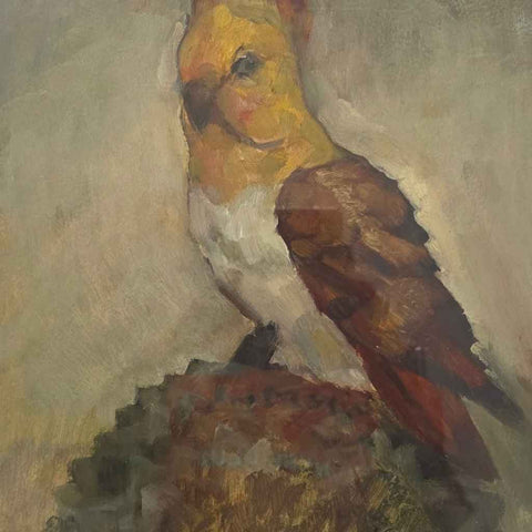 Parrot on a Durian Oil Painting Buy Now on Artezaar.com Online Art Gallery Dubai UAE