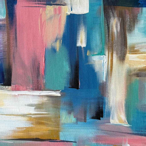 Pastel Dreams Abstract Acrylic Painting Buy Now on Artezaar.com Online Art Gallery Dubai UAE
