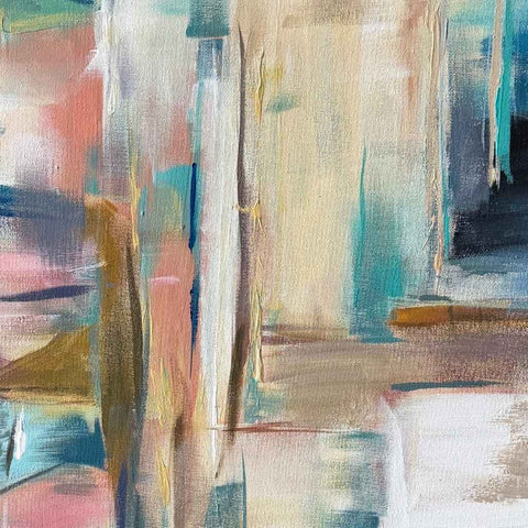 Pastel Light Abstract Acrylic Painting Buy Now on Artezaar.com Online Art Gallery Dubai UAE