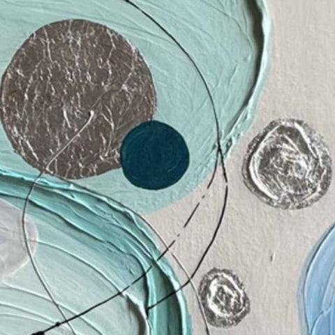 Pastel Tides Abstract Acrylic Painting Buy Now on Artezaar.com Online Art Gallery Dubai UAE