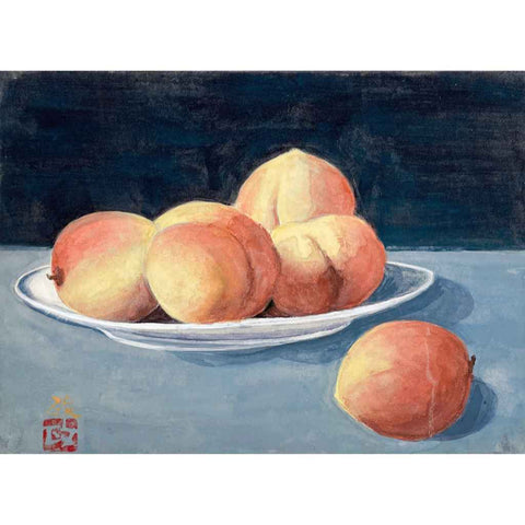 Peach Mixed Media Painting Buy Now on Artezaar.com Online Art Gallery Dubai UAE