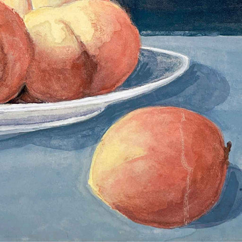 Peach Mixed Media Painting Buy Now on Artezaar.com Online Art Gallery Dubai UAE