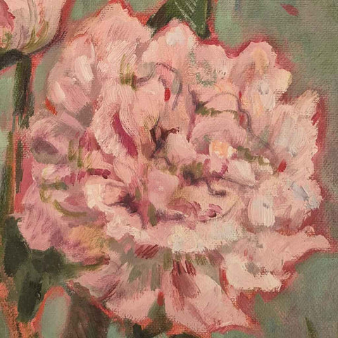 Peonies Fine Oil Painting Buy Now on Artezaar.com Online Art Gallery Dubai UAE